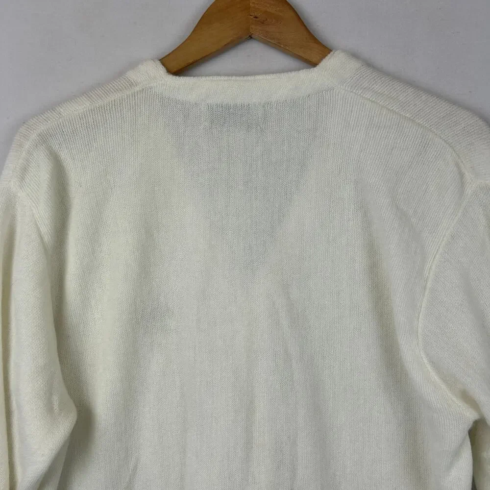Pickering Green Bay Packers Cardigan Sweater Orlon 70s Vintage Men's Size XL